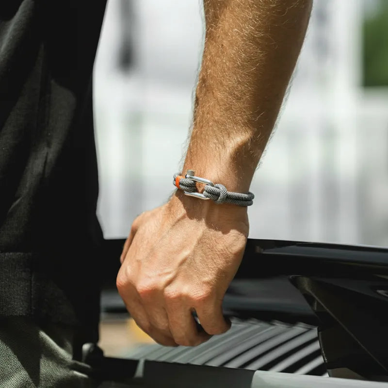 Gray Strand Rope Bracelet | Vernault