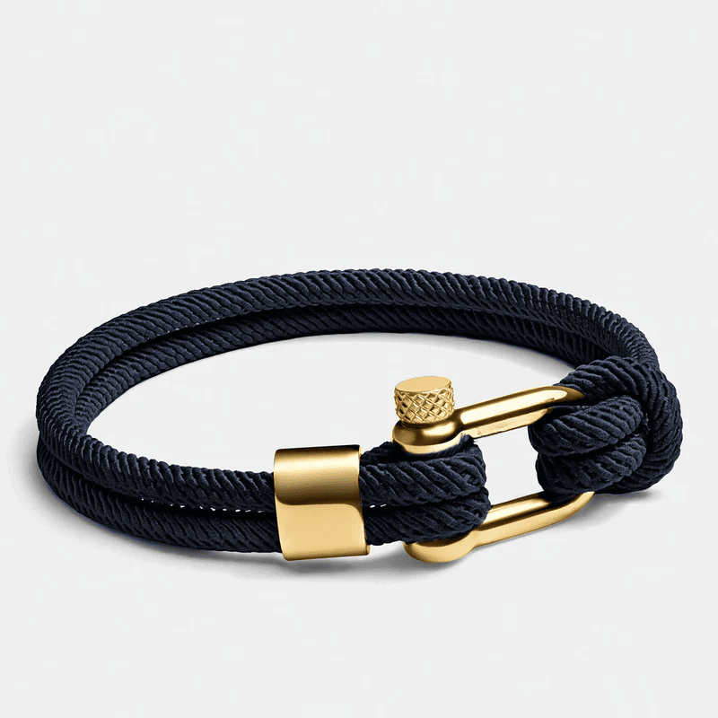 Blue Rope Bracelet Malibu Gold | Vernault