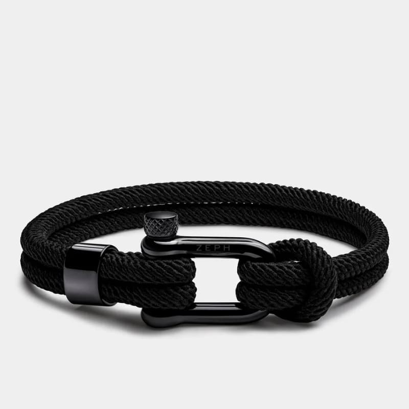 Black Rope Bracelet Malibu | Vernault