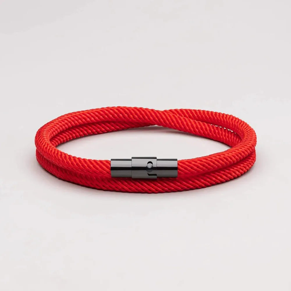Minimalist Red Rope Bracelet Wave | Vernault