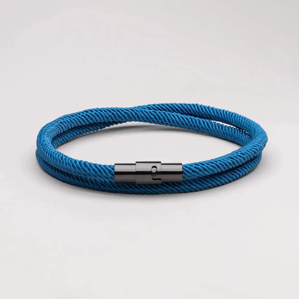 Minimalist Blue Rope Bracelet Wave | Vernault