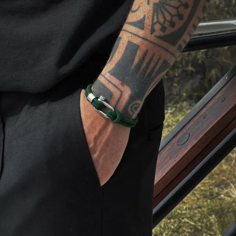 Green Rope Bracelet Malibu | Vernault